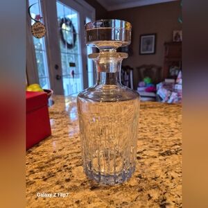 Baccarat Crystal France, Decanter, Pristine, Rotary Pattern, Original Box